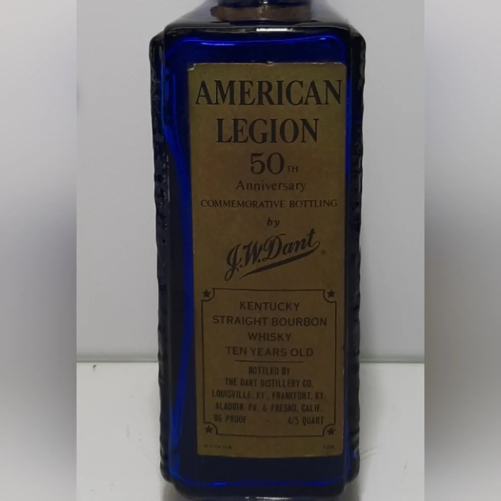 J. W. Dant American Legion Commemorative Whiskey Decanter